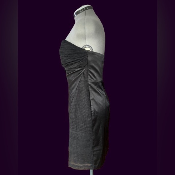 NWT, BCBGeneration, mixed texture strapless evening dress, sz 12 - Picture 4 of 6